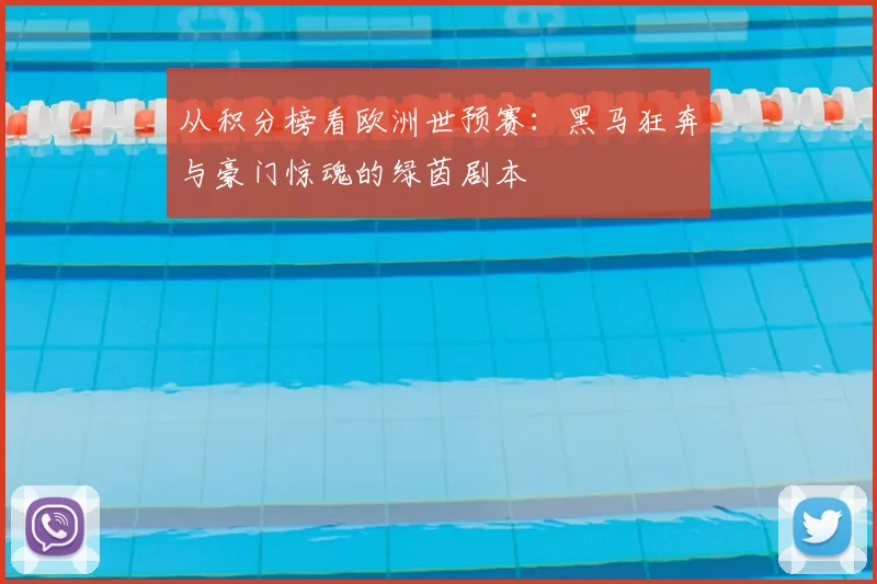 从积分榜看欧洲世预赛：黑马狂奔与豪门惊魂的绿茵剧本