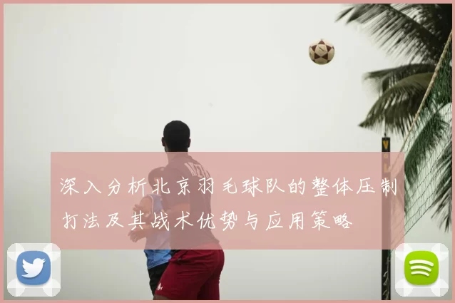 深入分析北京羽毛球队的整体压制打法及其战术优势与应用策略